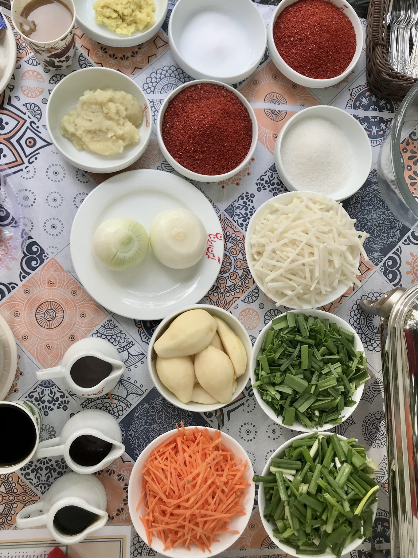 Kimchi ingredients