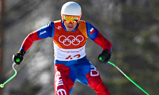 Chilean skier shows Olympic spirit in PyeongChang