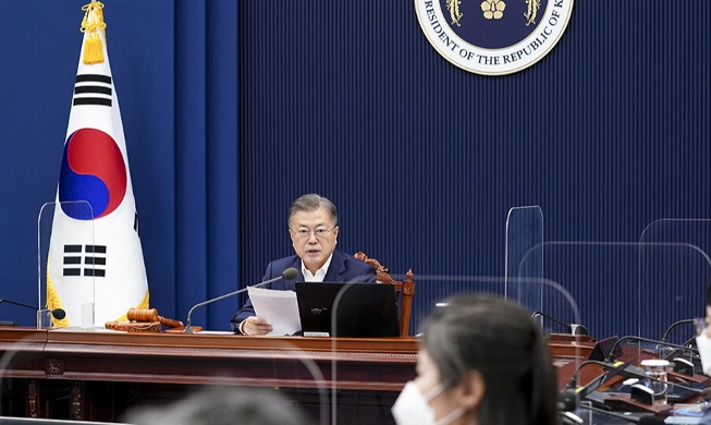 Opening Remarks by President Moon Jae-in at 15th Cabinet Meeting